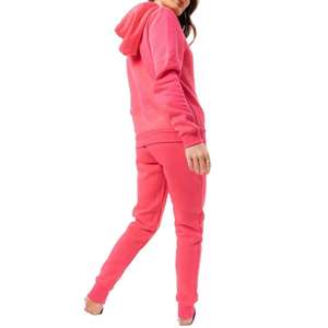 2025 vente chaude femmes survêtements respirant deux pièces ensemble demi fermeture éclair à capuche léger survêtement 100% coton haute qualité costume - Product Image 6