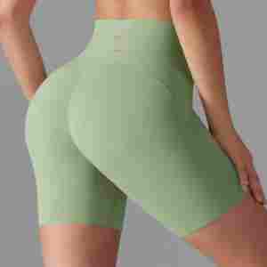 Shorts Deportivos para Mujer, Estilo Biker, Sensación de Desnudez, Cintura Media, Yoga, Slim, Push-Up, Transpirables, Secado Rápido, Impermeables, 100% Algodón - Product Image 4