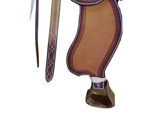 Selle Western de cheval faite à la main de haute qualité Design usiné Produit en cuir de course anglais directement de l'Inde - Product Image 4