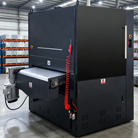 Machine à poncer à double courroie pour le débavurage de tôles, élimination des couches de rouille et d'oxyde sur les plaques métalliques en acier au carbone, acier inoxydable et aluminium