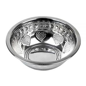 Recipiente de comida caliente, cuenco para servir de acero inoxidable para el hogar, restaurante y Hotel, suministros redondeados, diseño hecho a mano, cuenco para servir frutas - Product Image 1