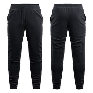 Pantalones de chándal vintage con cintura elástica para hombre, pantalones para correr de estilo callejero, bolsillos laterales delanteros planos, ligeros, rectos, servicio OEM - Product Image 4