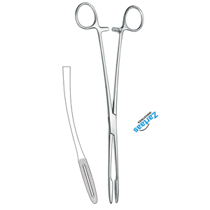 High Quality Stainless Steel Gross-Maier <b>Cotton</b> <b>Swab</b> Forceps Curved 22cm / 8.75 inch Surgical Instruments Manufacturer - Product Image 3