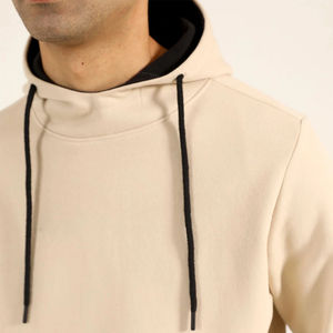 Sweat-shirt à capuche en polaire pour homme, mélange polyester/coton, doux et respirant, personnalisable avec logo, commandes en gros OEM - Product Image 3