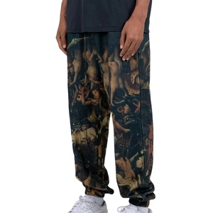 ผู้ผลิต OEM กางเกงวอร์มพาราชูทผู้ชาย กางเกงขายาว สกรีนโลโก้ได้ มีกระเป๋า เอวกลาง ทรงตรง หลวม ระบายอากาศดี สวมใส่สบาย ผ้าฝ้าย 100% - Product Image 1