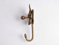 Crochets muraux multifonctionnels modernes en aluminium massif METAL WAVE, personnalisables, pour salon, vente chaude