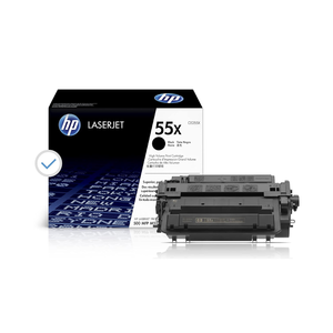 Cartucho de Tóner Original HP 55X de Alto Rendimiento, Negro, para Impresoras LaserJet, Compatible con CE255XC - Product Image 1