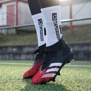 Custom Tape Design Anti-Slip Soccer <b>Socks</b> Breathable Mesh Football Basketball Sweat Absorption <b>Grip</b> <b>Socks</b> Logo Cuff for Spring - Product Image 3