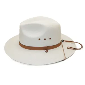 Sombrero de playa de verano para mujer al por mayor, diseño original, sombreros de paja planos, protección UV, sombrero de sol para mujer