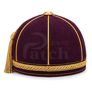 Chapeau d'honneur personnalisé, couvre-chef formel et traditionnel avec couronne et pompon décoratif, design classique sur mesure pour présentation - Product Image 2
