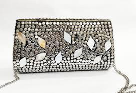 High Quality Exclusive Designer Resin Metal Bag <b>Mosaic</b> Clutches New Style <b>mosaic</b> beaded clutch purse for party wear New Design - Product Image 4