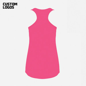 Camiseta sin Mangas con Cuello Alto para Mujer, Estilo Deportivo, Ajustada, Básica, Color Rosa, Top de Verano Moderno - Product Image 2