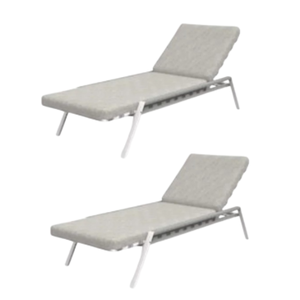 เตียงอาบแดดกลางแจ้งมีสไตล์ทันสมัยพร้อมโครงเก้าอี้อลูมิเนียมเก้าอี้เลานจ์อาบแดดสำหรับสวนโรงแรมเฟอร์นิเจอร์ชายหาด - Product Image 5