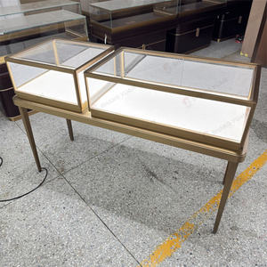 आधुनिक सोने के फ्रेम गहने के साथ आधुनिक सोने के फ्रेम गहने प्रदर्शनी के लिए कैबिनेट - Product Image 3