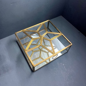 Artisan Design Jewelry <b>Box</b> Organizer Storage <b>Box</b> Square Shape 8X8X2.75" Brass Finish - Product Image 3