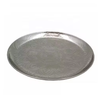Assiette de service écologique en argent pour hôtels, restaurants, plateaux de service, style floral, plateau pour biscuits, cupcakes, nourriture
