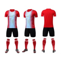 Camiseta de fútbol de manga corta Messi juvenil personalizada sublimada de nueva temporada de calidad superior transpirable
