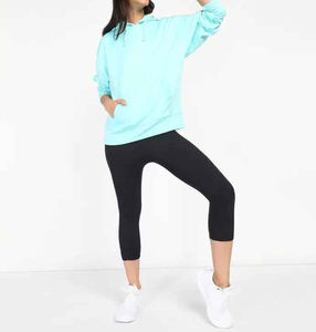 Sudadera con capucha de invierno de mujer vintage personalizada al por mayor con tiradores bordados de temporada y sudadera con logotipo impreso - Product Image 4