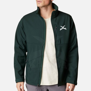 Veste d'hiver softshell coupe-vent respirante pour homme, nouveau style, couleur unie avec col montant pour usage extérieur, service OEM - Product Image 4