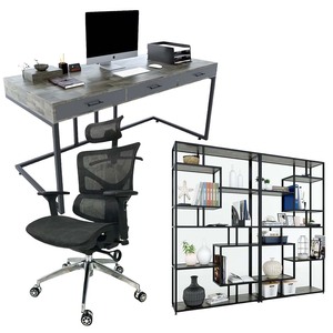 Metal 3-Piece Office <b>Desk</b> <b>Set</b> PLV004 Premium Quality - Product Image 1