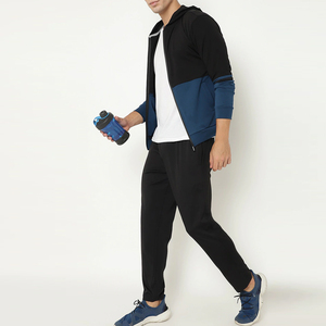 Customized mens tracksuit cotton polyester fabric <b>hoodie</b> and jogger set low price wholesale OEM ODM low MOQ factory supply - Product Image 2