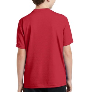 T-shirt à col rond respirant à manches courtes pour jeunes True Red Custom - Product Image 2
