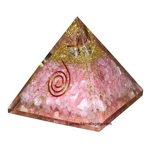 Vente en gros de pyramide d'orgone d'améthyste naturelle faite à la main Reiki chargé de pierre semi-précieuse artisanat pyramide d'orgonite de quartz à vendre - Product Image 3