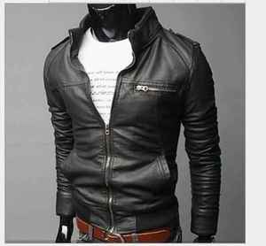 Veste en cuir pour homme, nouvelle collection 2025, veste en cuir slim pour homme, vêtements d'extérieur pour homme, vêtements pour homme, vestes pour homme - Product Image 4