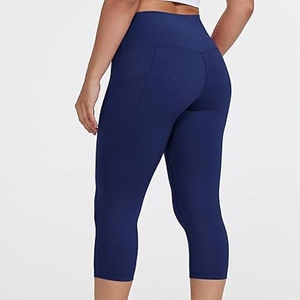 Fitness Mujer Legging corto Transpirable Nuevo estilo Color sólido Fitness Fibra de bambú Tallas grandes Leggings de mujer de Pakistán - Product Image 5