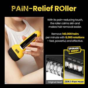 Épilateur Électrique Rechargeable Sans Fil 3-en-1 : Pince à Épiler, Rasoir, et Dissolvant de Callosités avec Rouleau Anti-Douleur pour Visage et Corps (à Piles) - Product Image 4