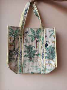 Sac fourre-tout à imprimé tigre Sacs fourre-tout de luxe de qualité supérieure fabriqués en Inde Produit par fabricant et exportateur indien - Product Image 5