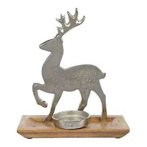 Porte-bougie en aluminium design, finition nickel cerf, taille personnalisable pour la décoration de la maison, de l'hôtel, du restaurant - Product Image 3