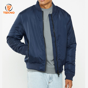 Diseño único Hombres Bomber Puffer Jacket A prueba de viento de secado rápido Transpirable Hombres Bomber Jacket para la venta Mangas regulares Servicio OEM - Product Image 1