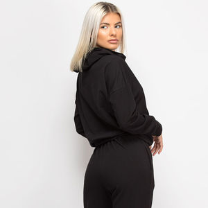 Ensemble de survêtements d'hiver deux pièces personnalisé pour femmes Ensemble de jogging deux pièces de qualité supérieure Survêtements pour femmes Service OEM - Product Image 5