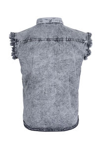 Chaleco Corto sin Mangas para Hombre, Camisa Resistente, Estilo Vintage, Ropa de Club, Moda Urbana, Estilo Denim, Motociclista, Rock, Informal, Transpirable para Verano - Product Image 5