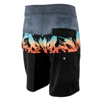 Short de surf OEM personnalisé à tarif d'usine en gros, séchage rapide, imprimé entièrement personnalisé pour hommes et femmes, polyester extensible
