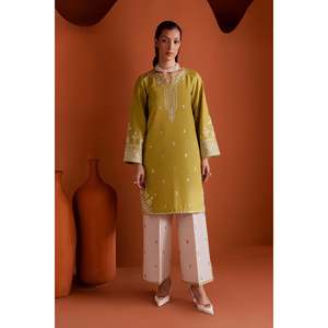 Ensemble chemise et pantalon brodés BATIK-2Piece pour le printemps/été-BIC-265 - Product Image 1