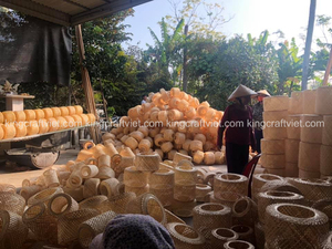 โคมไฟไม้ไผ่แขวนเพดาน - Product Image 6