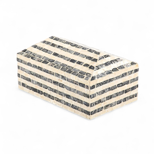 Boîte à bijoux artisanale en nacre, incrustation de coquillages, solution de rangement pour une décoration intérieure haut de gamme - Product Image 1