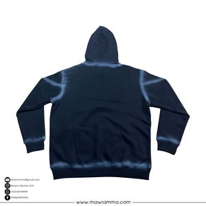 Custom Winter Streetwear Men's Hoodie Oversized Heavyweight <b>Spray</b> Paint Airbrush Print Pullover Hooded Acid Wash Embroidered - Product Image 2