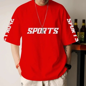 OEM Venta caliente de encargo de alta calidad de los hombres más tamaño de la Camiseta 100% algodón de peso pesado de lujo del hombro de la gota camiseta en blanco de las mujeres - Product Image 4