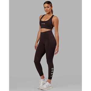 Legging ultra taille haute 7/8 pour femme avec poches - Noyer foncé - Product Image 1