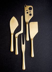 Ensemble de fromage en acier inoxydable de la meilleure qualité au design unique en métal doré pour la maison restaurant hôtel avec logo personnalisé - Product Image 2