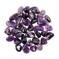 Pierre d'améthyste naturelle roulée, sculptée, pour la guérison, en vrac, galet de pierre précieuse, cristal Reiki Chakra, vente en gros