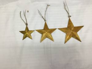 Decoraciones colgantes Suministros de fábrica Navidad Estrella de metal Decoraciones navideñas - Product Image 2