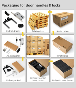 Vòng Hình Dạng Mỹ Kgp Thiết Kế Hiện Đại Cửa Xử Lý Kẽm Hợp Kim Phẳng Đòn Bẩy Cửa Xử Lý Cho Nội Thất Cửa - Product Image 4