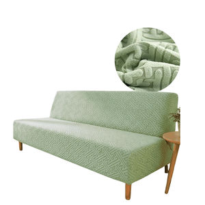 Funda de Sofá Cama Elástica sin Brazos, Color Verde Sólido, Fabricada en Vietnam, para Sala de Estar, OEM ODM - Product Image 1