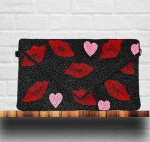 Achat Qualité Supérieure Sauvage Bisous Perlé Léopard Rouge Lèvres Bandoulière Chaîne Pochette - Product Image 3