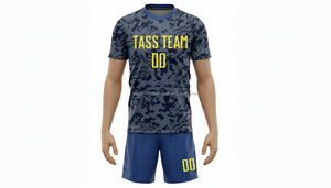 Uniformes de Fútbol Personalizados de Alta Calidad con Logotipo, 100% Poliéster Reflectante, Ligeros, de Secado Rápido y Transpirables, Cuello en V, para Hombre - Product Image 6