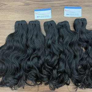 Cheveux ondulés vietnamiens crus non transformés vierges naturels droits paquets de cheveux ondulés naturels prix de gros - Product Image 2